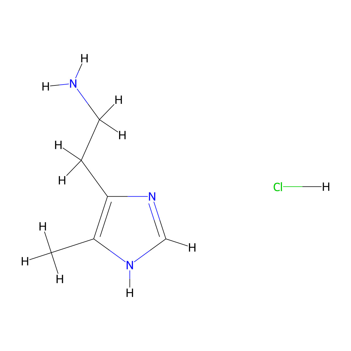 4-Methylhistamine hydrochloride molecular structure, CAS 84103-51-5