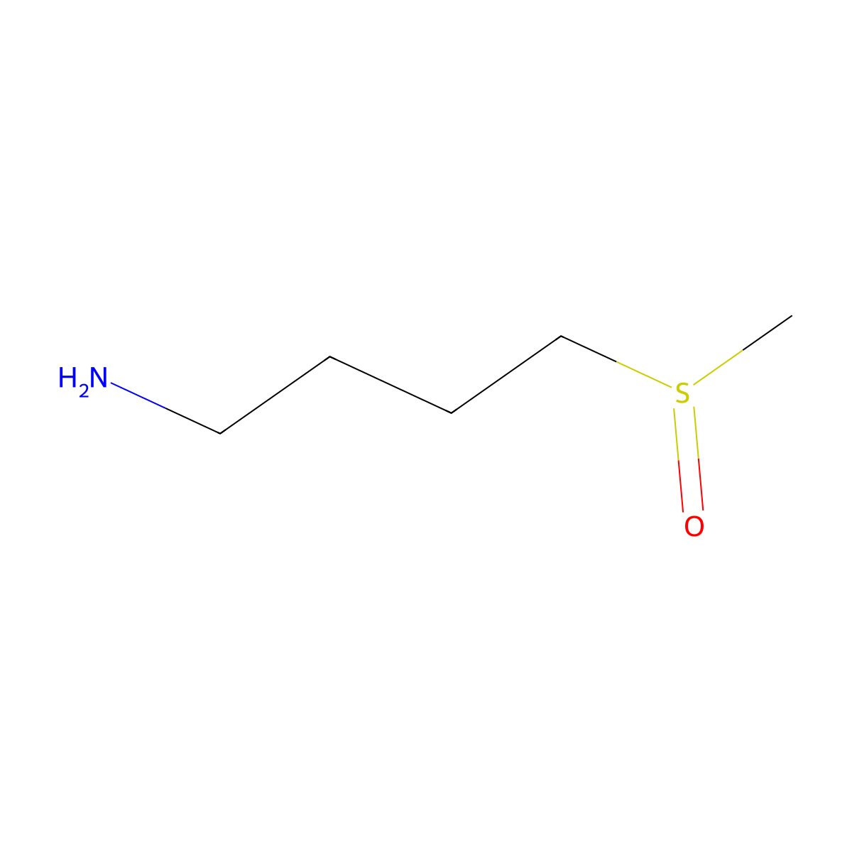 4-Methanesulfinylbutan-1-amine molecular structure, CAS 84104-30-3