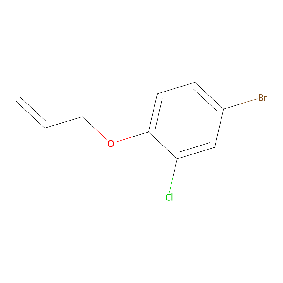 Allyl 4-bromo-2-chlorophenyl ether molecular structure, CAS 84109-21-7