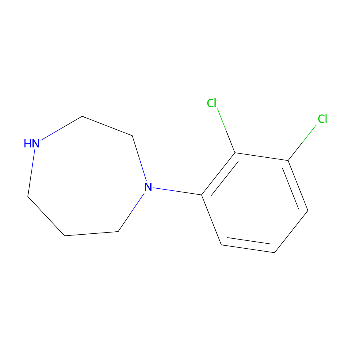 1-(2,3-Dichlorophenyl)-1,4-diazepane molecular structure, CAS 841200-29-1