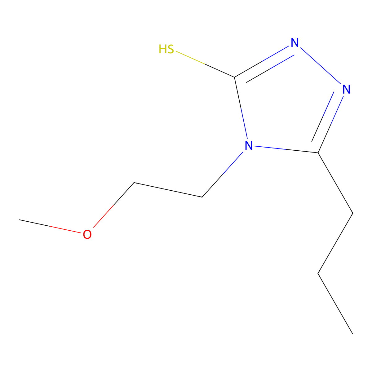 4-(2-Methoxyethyl)-5-propyl-4h-1,2,4-triazole-3-thiol molecular structure, CAS 841221-90-7