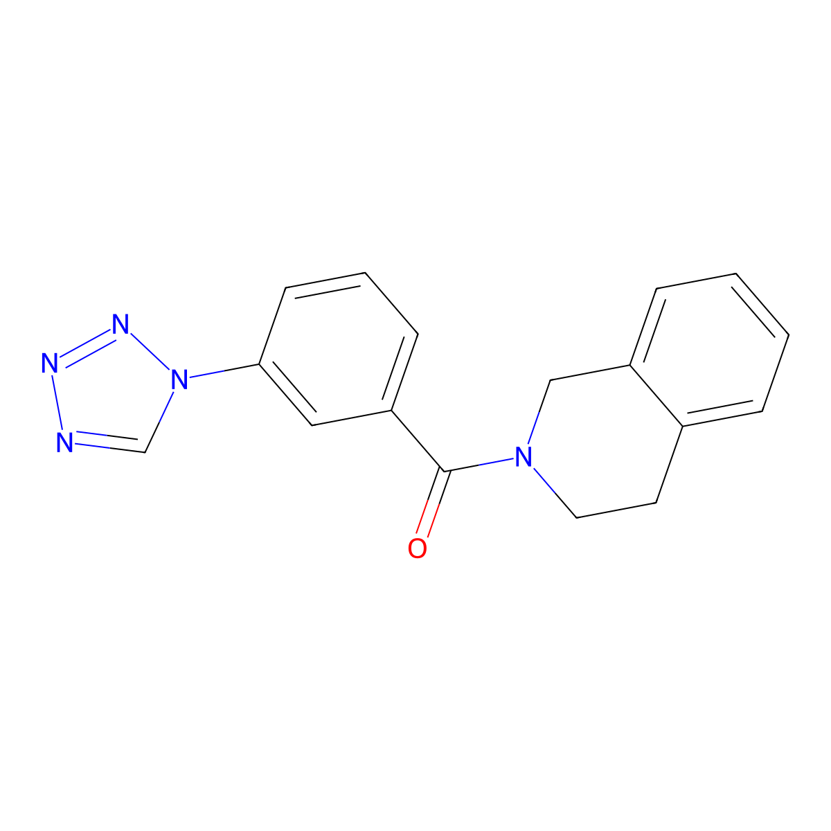 3,4-dihydroisoquinolin-2(1H)-yl[3-(1H-tetrazol-1-yl)phenyl]methanone molecular structure, CAS 841221-92-9