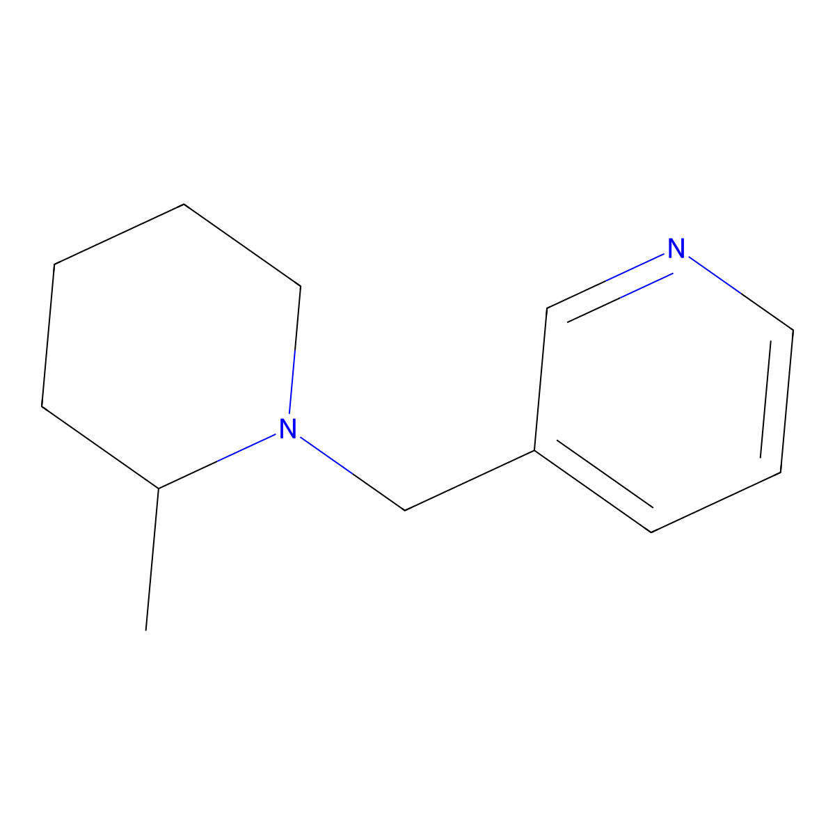 3-[(2-Methylpiperidin-1-yl)methyl]pyridine molecular structure, CAS 841241-97-2