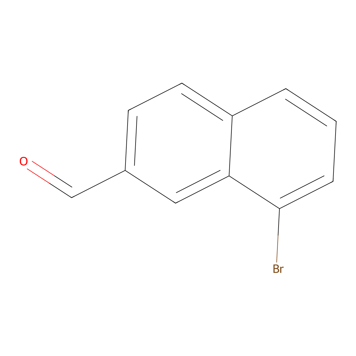 8-Bromonaphthalene-2-carbaldehyde molecular structure, CAS 841259-41-4