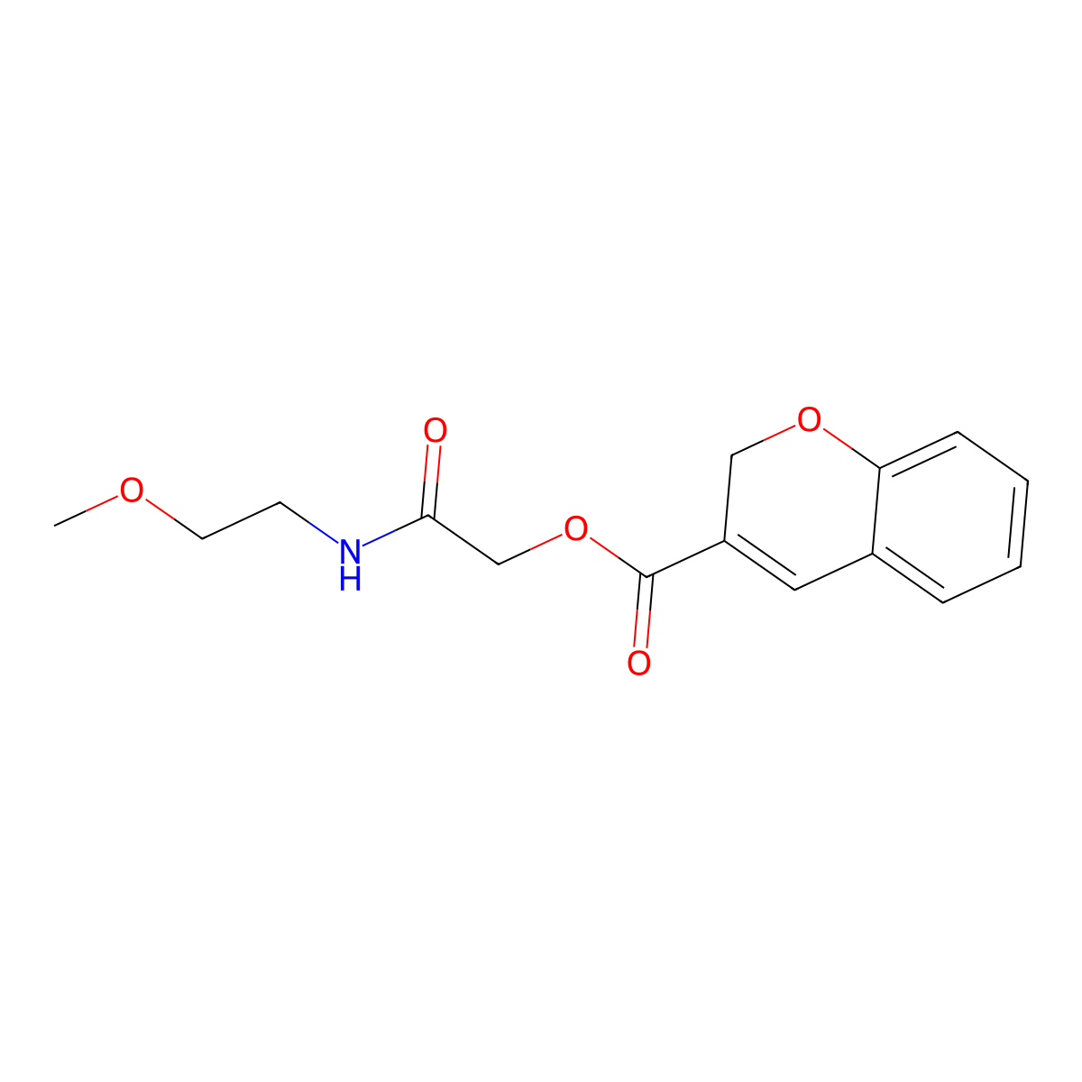 2-((2-Methoxyethyl)amino)-2-oxoethyl 2H-chromene-3-carboxylate molecular structure, CAS 841282-17-5