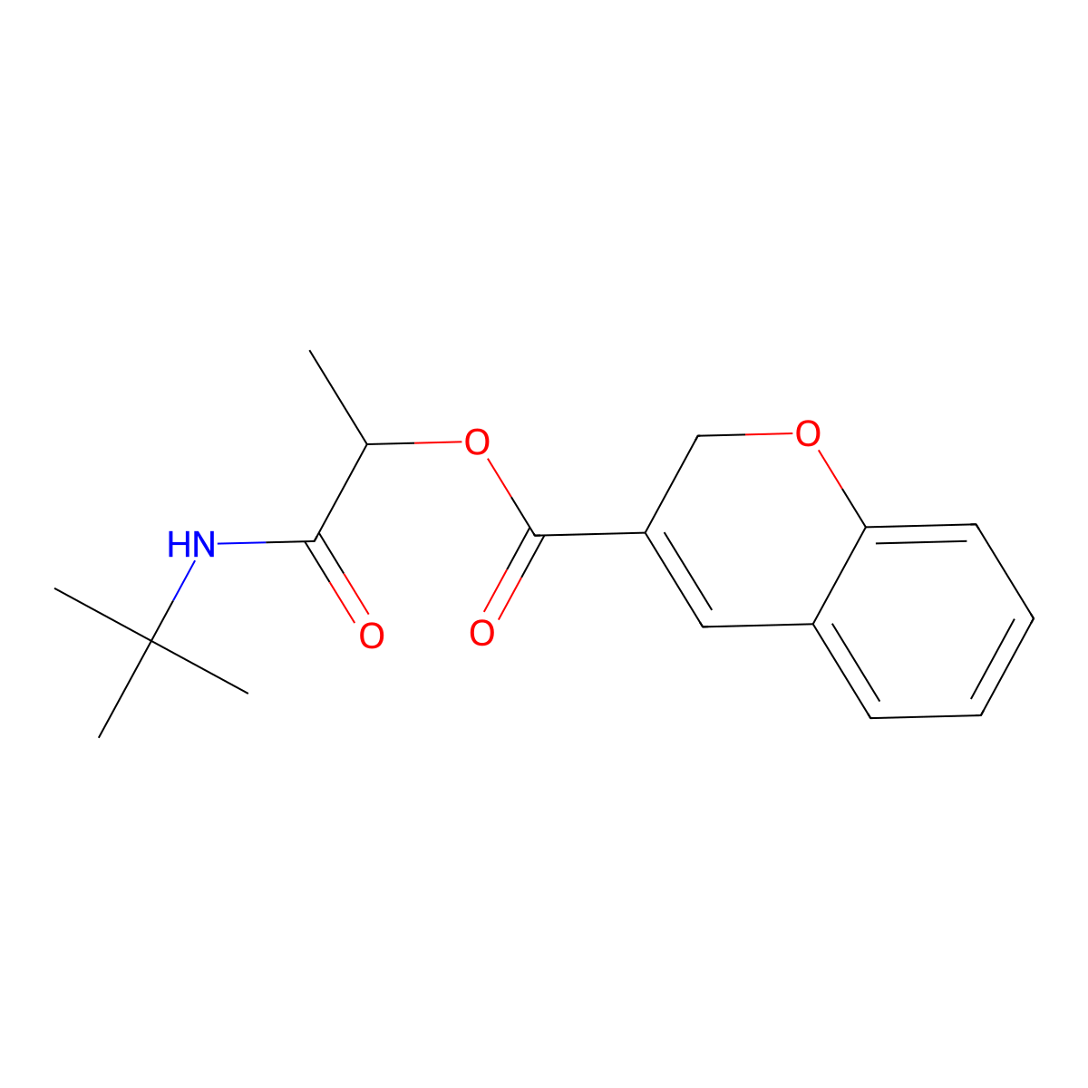 1-(tert-Butylamino)-1-oxopropan-2-yl 2H-chromene-3-carboxylate molecular structure, CAS 841282-19-7