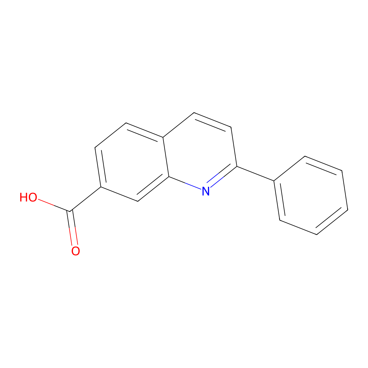 2-Phenylquinoline-7-carboxylic acid molecular structure, CAS 841297-69-6