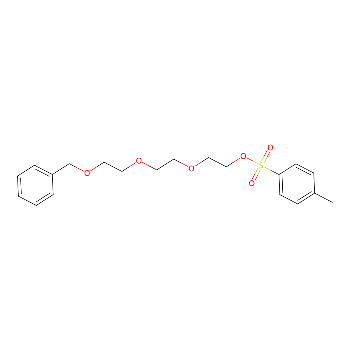 2-(2-(2-(Benzyloxy)ethoxy)ethoxy)ethyl 4-methylbenzenesulfonate molecular structure, CAS 84131-04-4