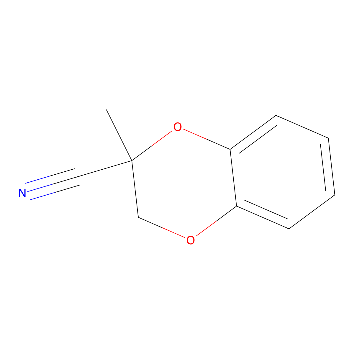 2-Methyl-2,3-dihydro-1,4-benzodioxine-2-carbonitrile molecular structure, CAS 84141-80-0