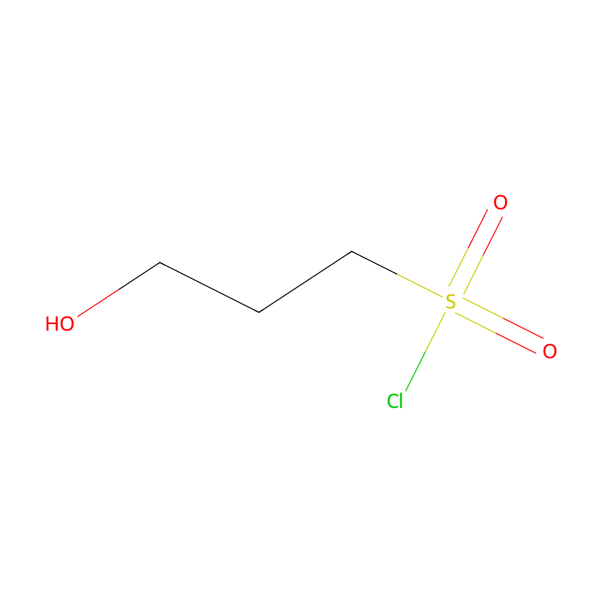 3-Hydroxypropane-1-sulfonyl chloride molecular structure, CAS 84145-10-8