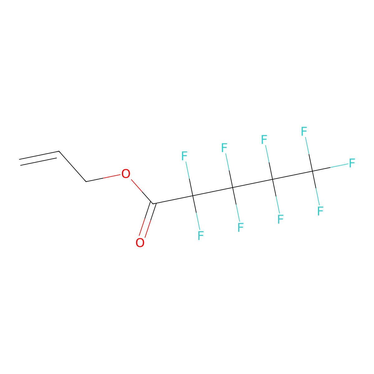 Allyl perfluoropentanoate molecular structure, CAS 84145-17-5