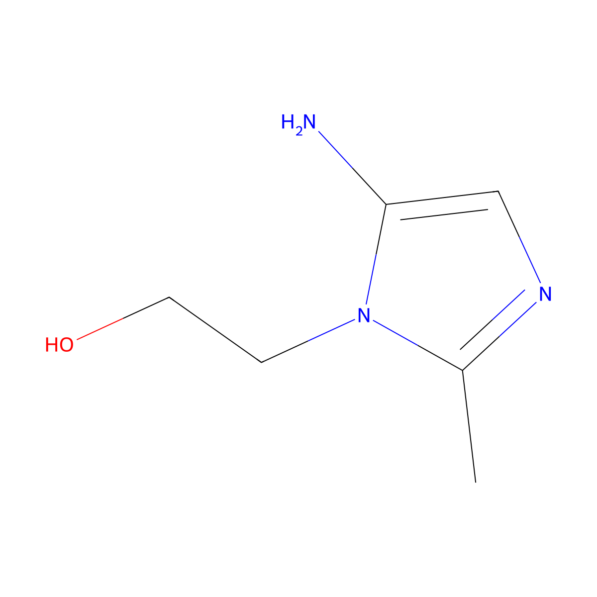 1-(2-Hydroxyethyl)-2-methyl-5-aminoimidazole molecular structure, CAS 84145-87-9