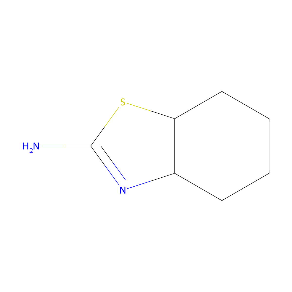 3A,4,5,6,7,7A-Hexahydro-1,3-benzothiazol-2-amine molecular structure, CAS 84147-08-0