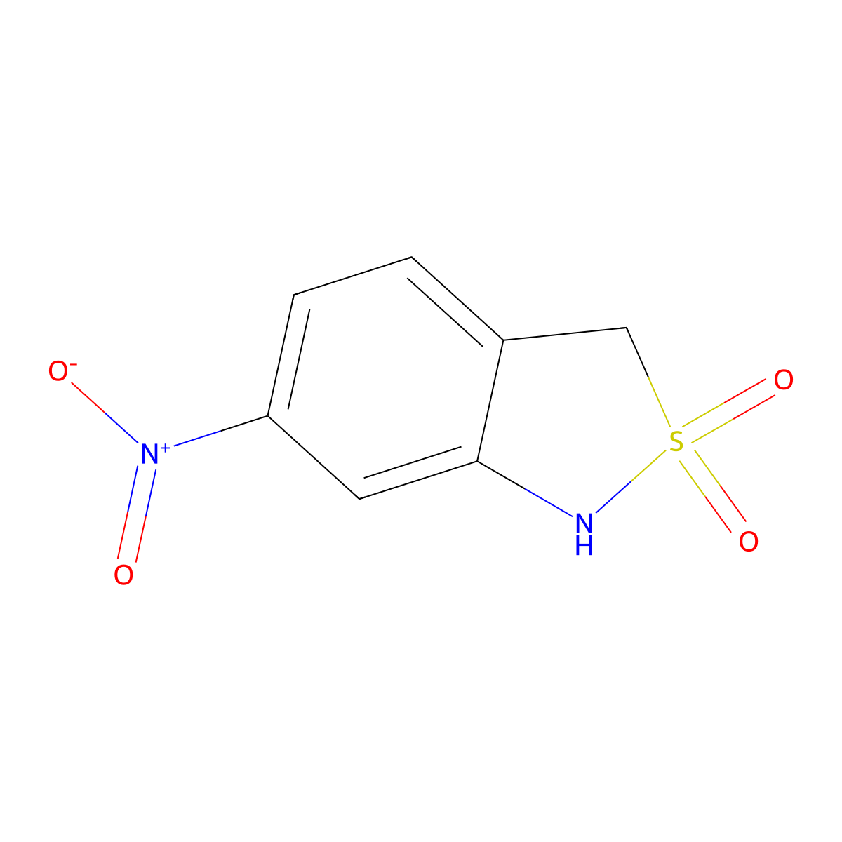6-Nitro-1,3-dihydrobenzo[c]isothiazole 2,2-dioxide molecular structure, CAS 841476-43-5