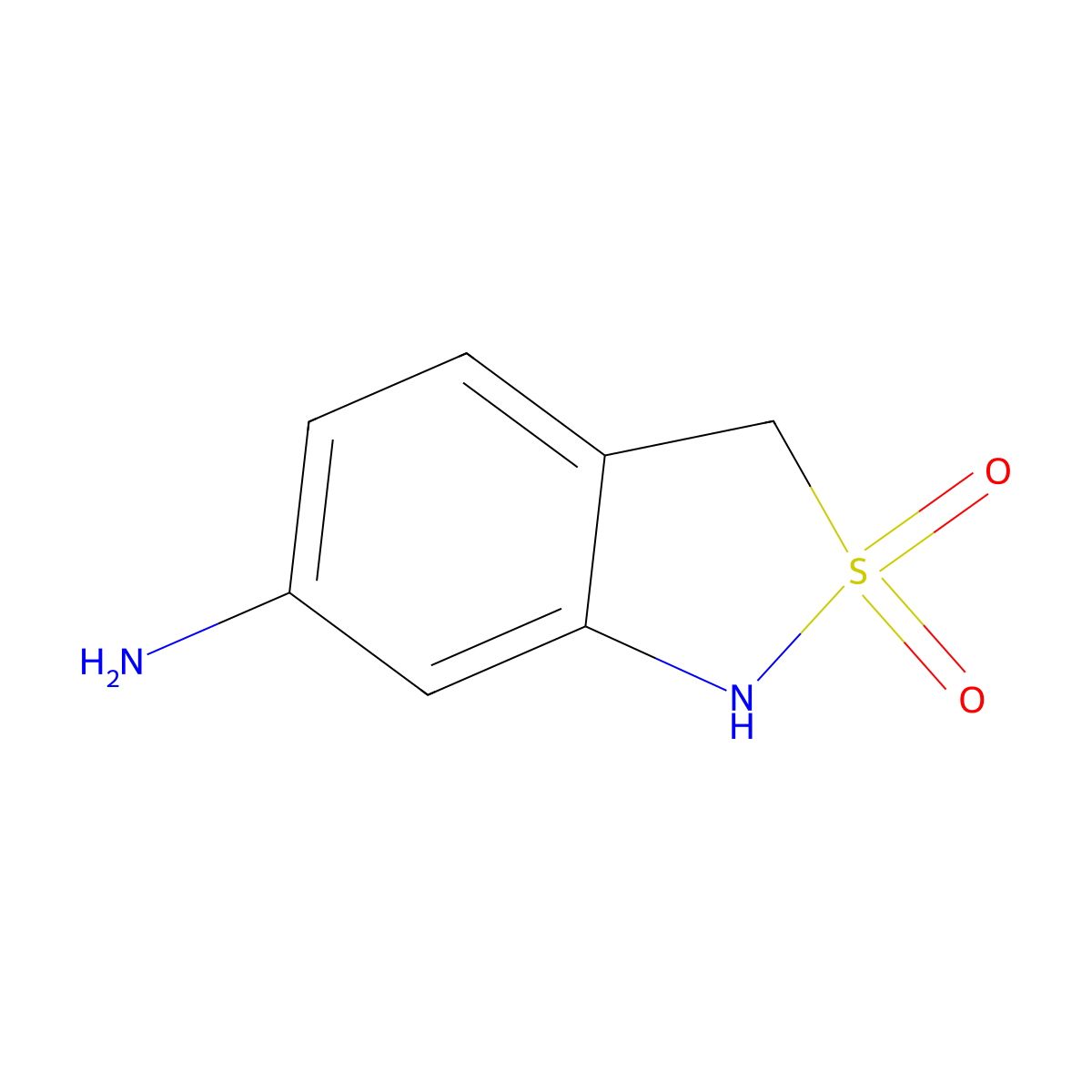 6-Amino-1,3-dihydrobenzo[c]isothiazole 2,2-dioxide molecular structure, CAS 841476-52-6