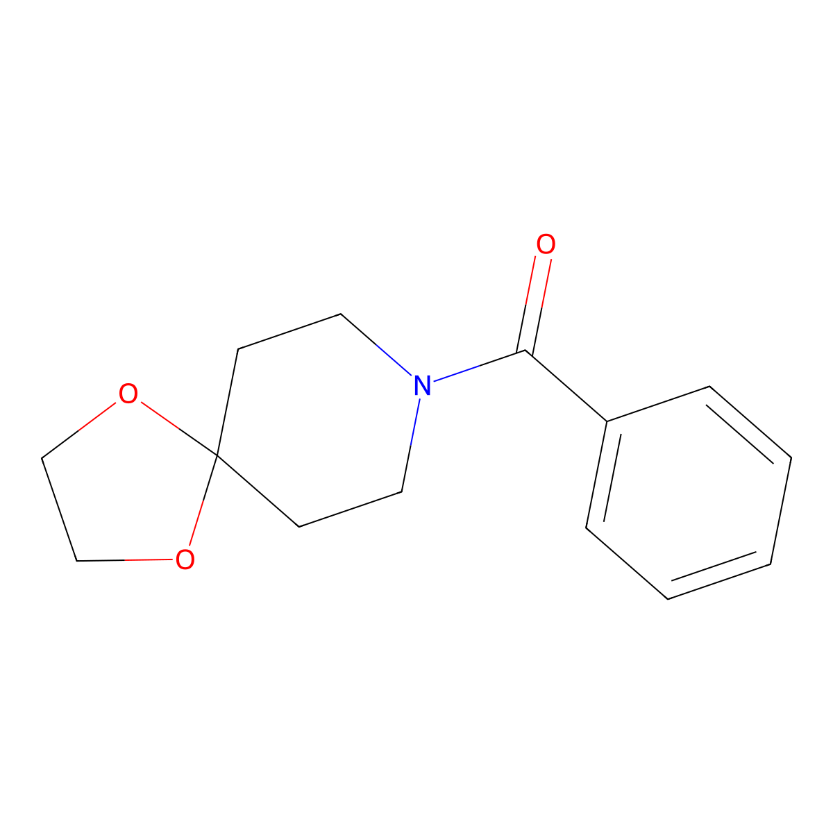 1,4-Dioxa-8-azaspiro[4.5]dec-8-yl(phenyl)methanone molecular structure, CAS 84157-05-1