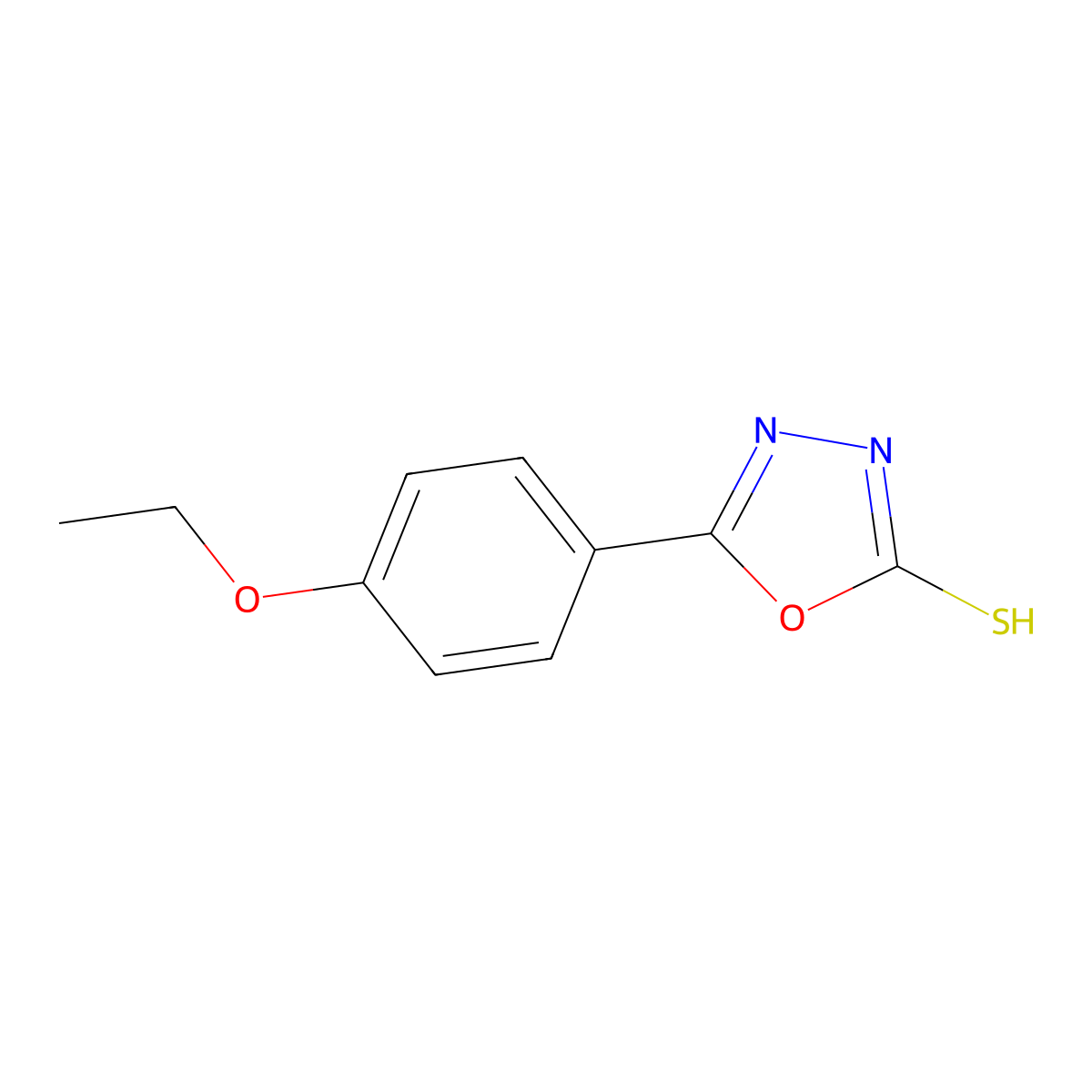 5-(4-Ethoxyphenyl)-1,3,4-oxadiazole-2-thiol molecular structure, CAS 84159-98-8