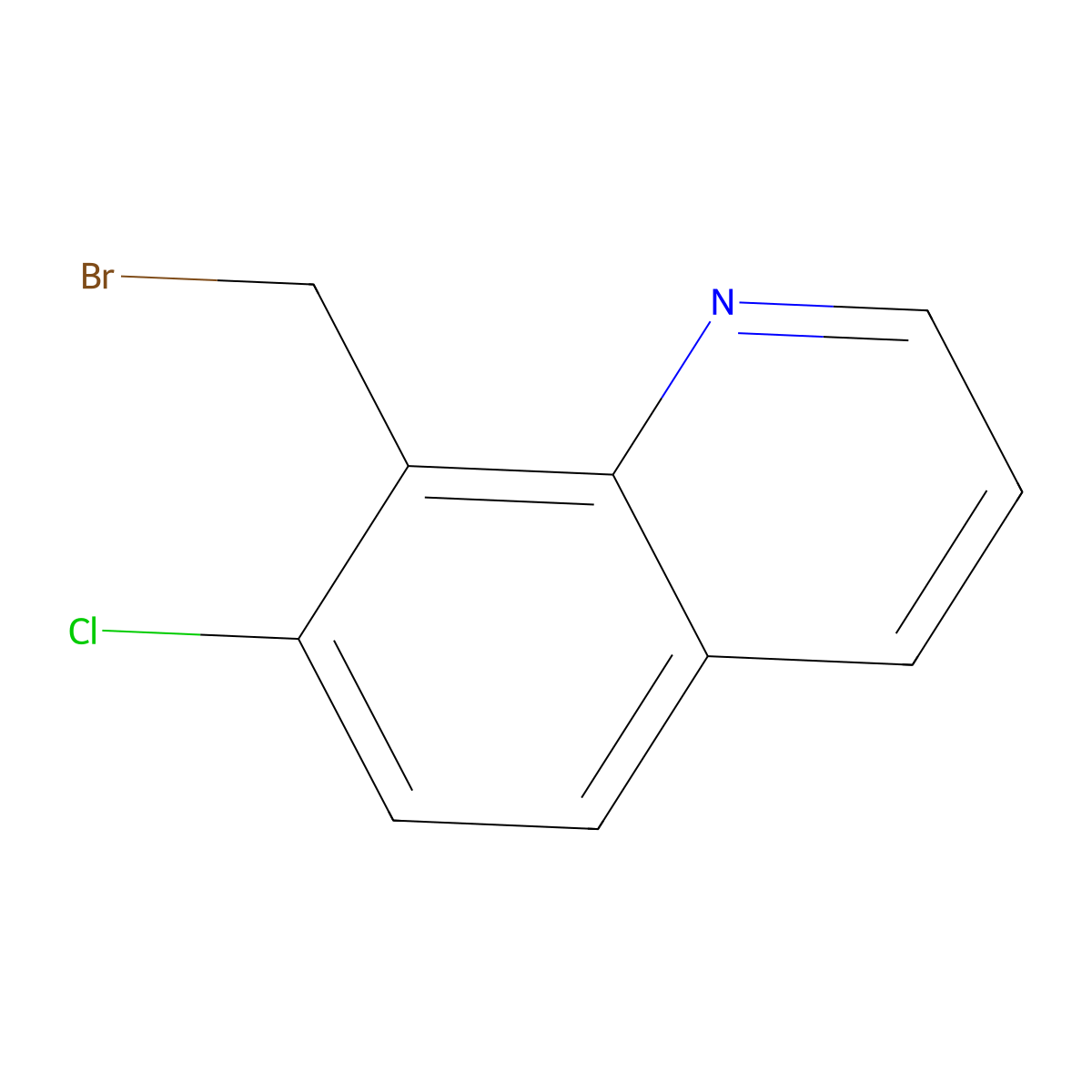 8-(Bromomethyl)-7-chloroquinoline molecular structure, CAS 84163-79-1