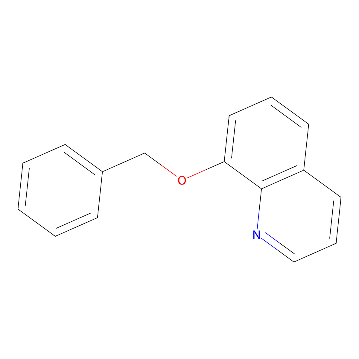8-Benzyloxyquinoline molecular structure, CAS 84165-42-4