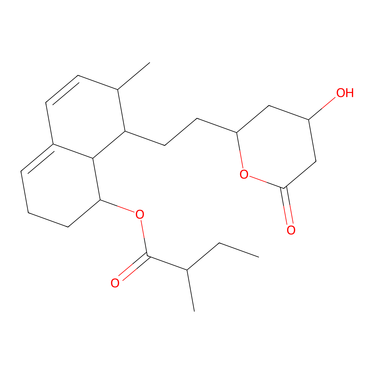ML-236B molecular structure, CAS 84173-29-5
