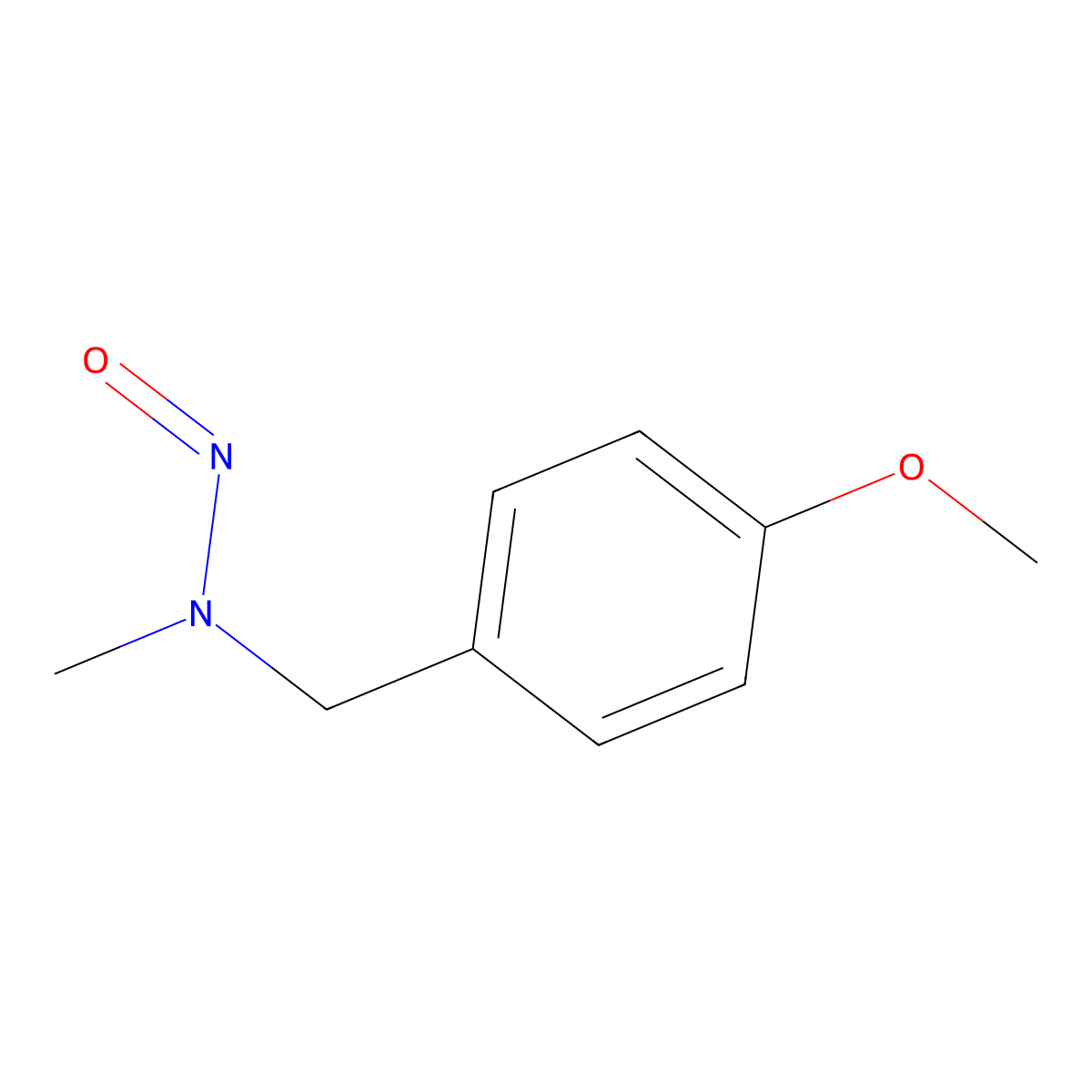 N-Nitroso-N-(p-methoxybenzyl)methylamine molecular structure, CAS 84174-20-9