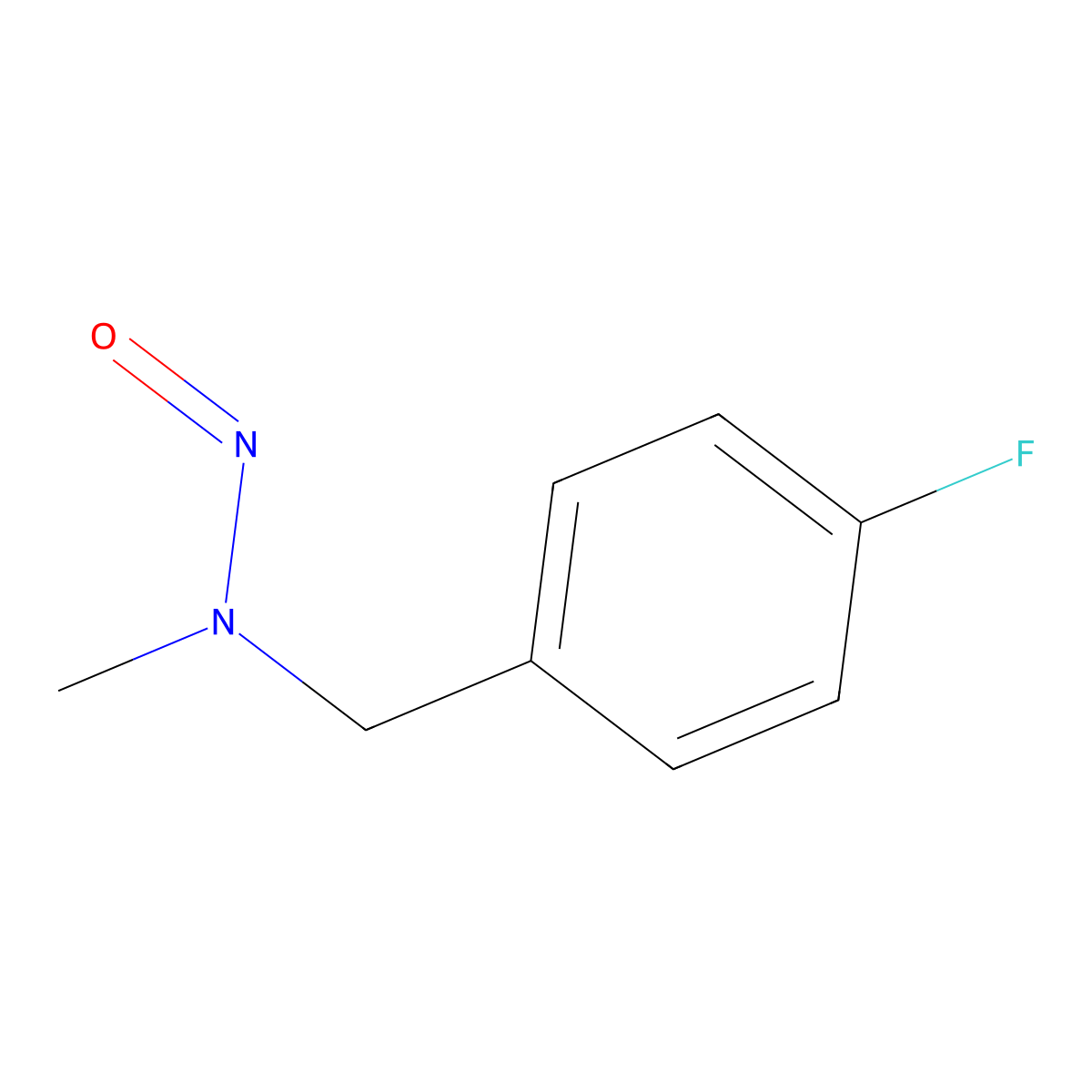 N-Nitroso-N-(p-fluorobenzyl)methylamine molecular structure, CAS 84174-21-0