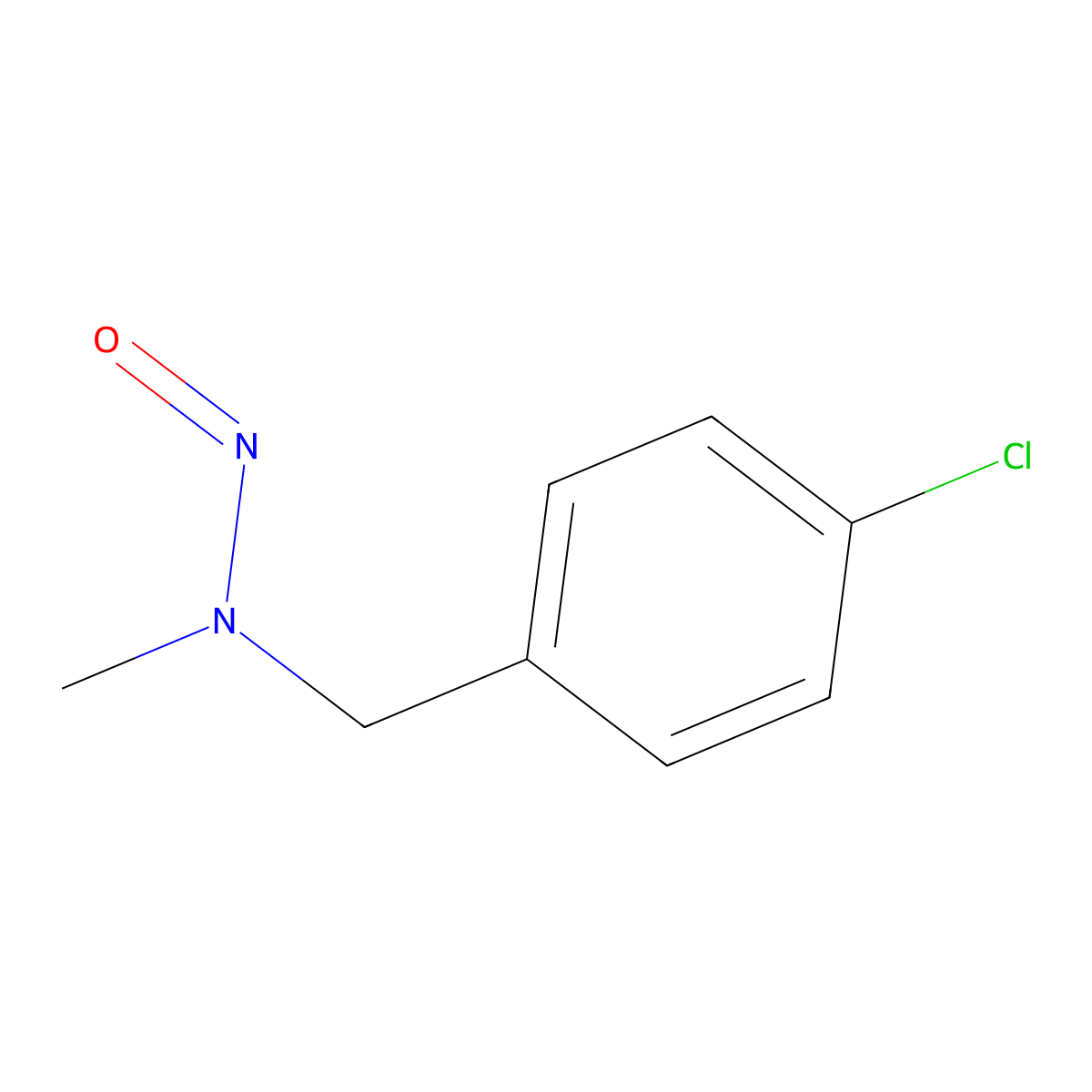 BENZYLAMINE, p-CHLORO-N-METHYL-N-NITROSO- molecular structure, CAS 84174-22-1