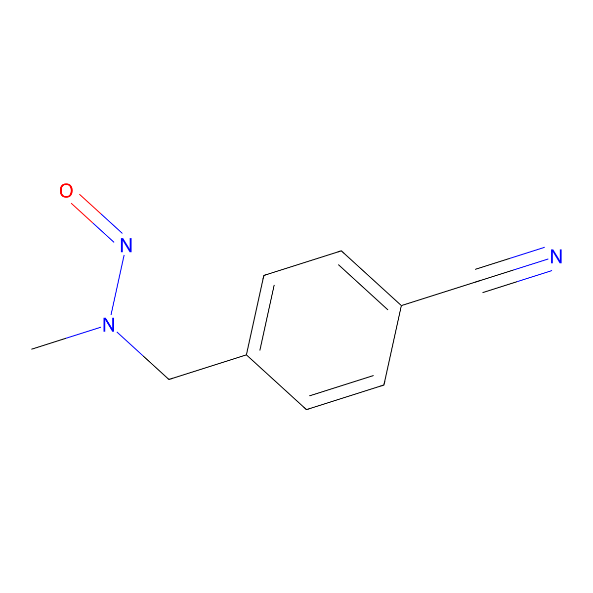 N-Nitroso-N-(p-cyanobenzyl)methylamine molecular structure, CAS 84174-23-2