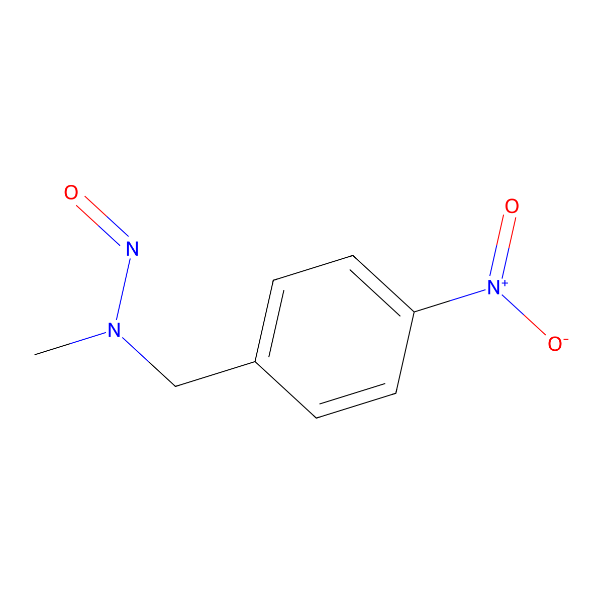 BENZYLAMINE, N-METHYL-p-NITRO-N-NITROSO- molecular structure, CAS 84174-24-3