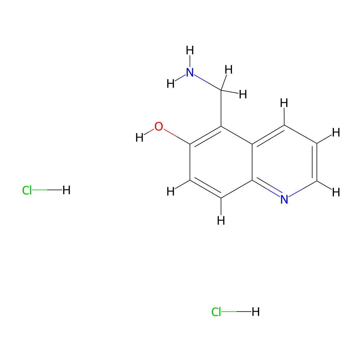 5-(Aminomethyl)quinolin-6-ol dihydrochloride molecular structure, CAS 84174-50-5