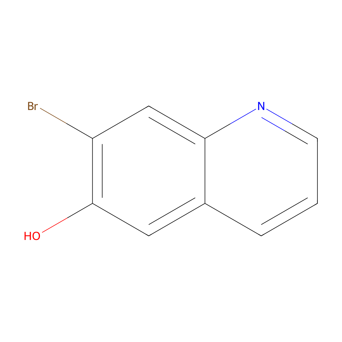 7-Bromoquinolin-6-ol molecular structure, CAS 84174-71-0