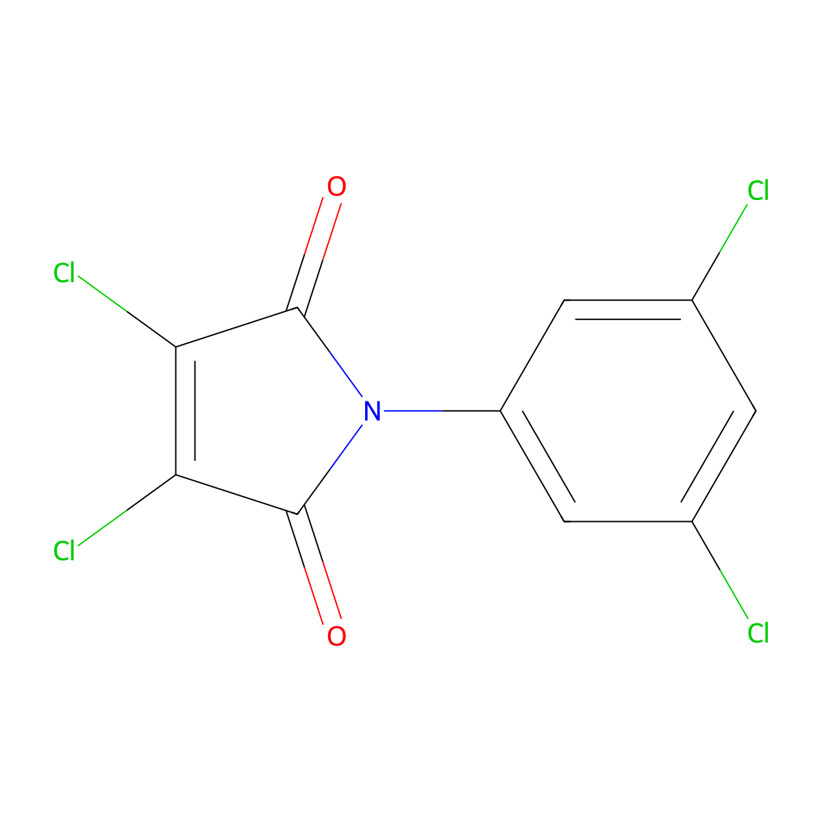 3,4-dichloro-1-(3,5-dichlorophenyl)-1H-pyrrole-2,5-dione molecular structure, CAS 84174-90-3