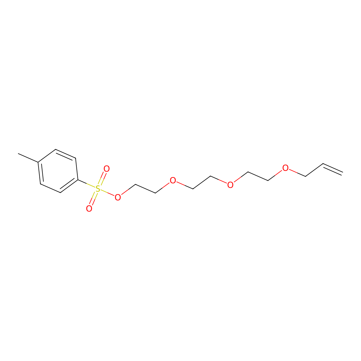 Toluene-4-sulfonic acid 2-[2-(2-allyloxy-ethoxy)-ethoxy]-ethyl ester molecular structure, CAS 84183-97-1