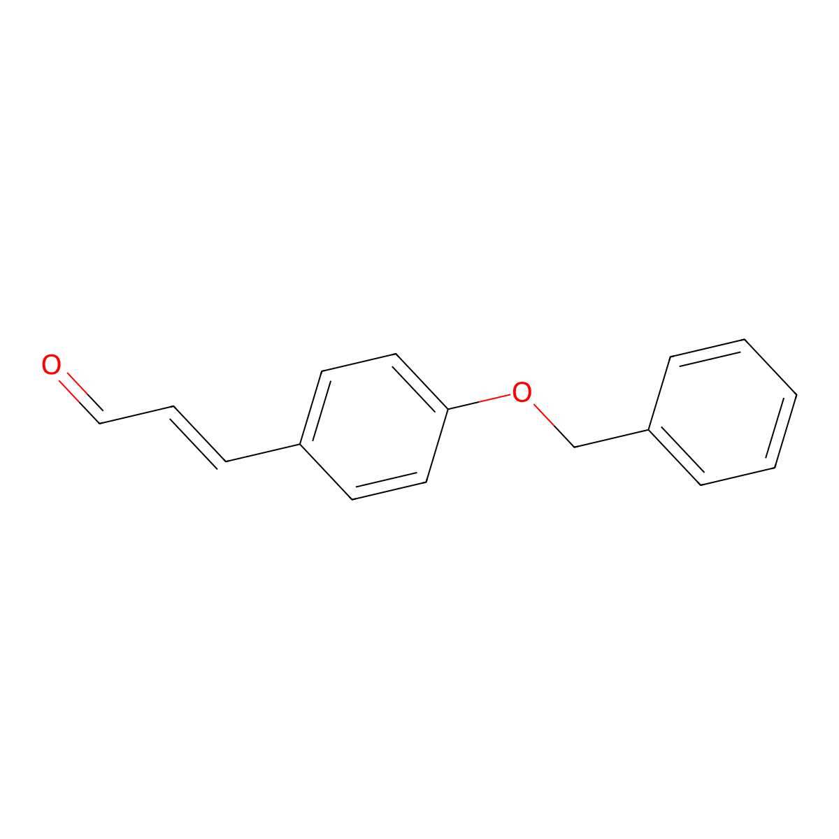 (2E)-3-[4-(benzyloxy)phenyl]prop-2-enal molecular structure, CAS 84184-53-2