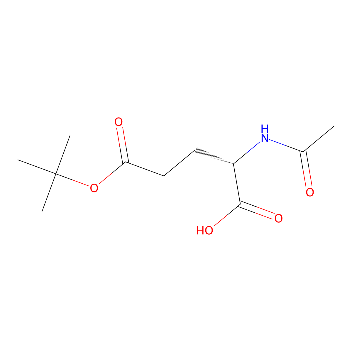 Ac-Glu(OtBu)-OH molecular structure, CAS 84192-88-1