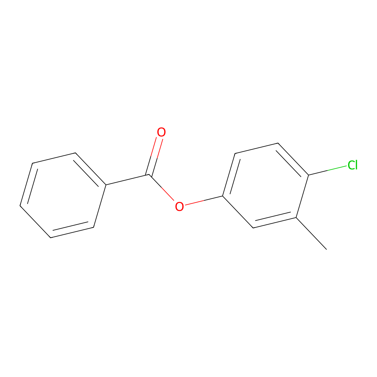 4-Chloro-m-cresyl benzoate molecular structure, CAS 84196-13-4