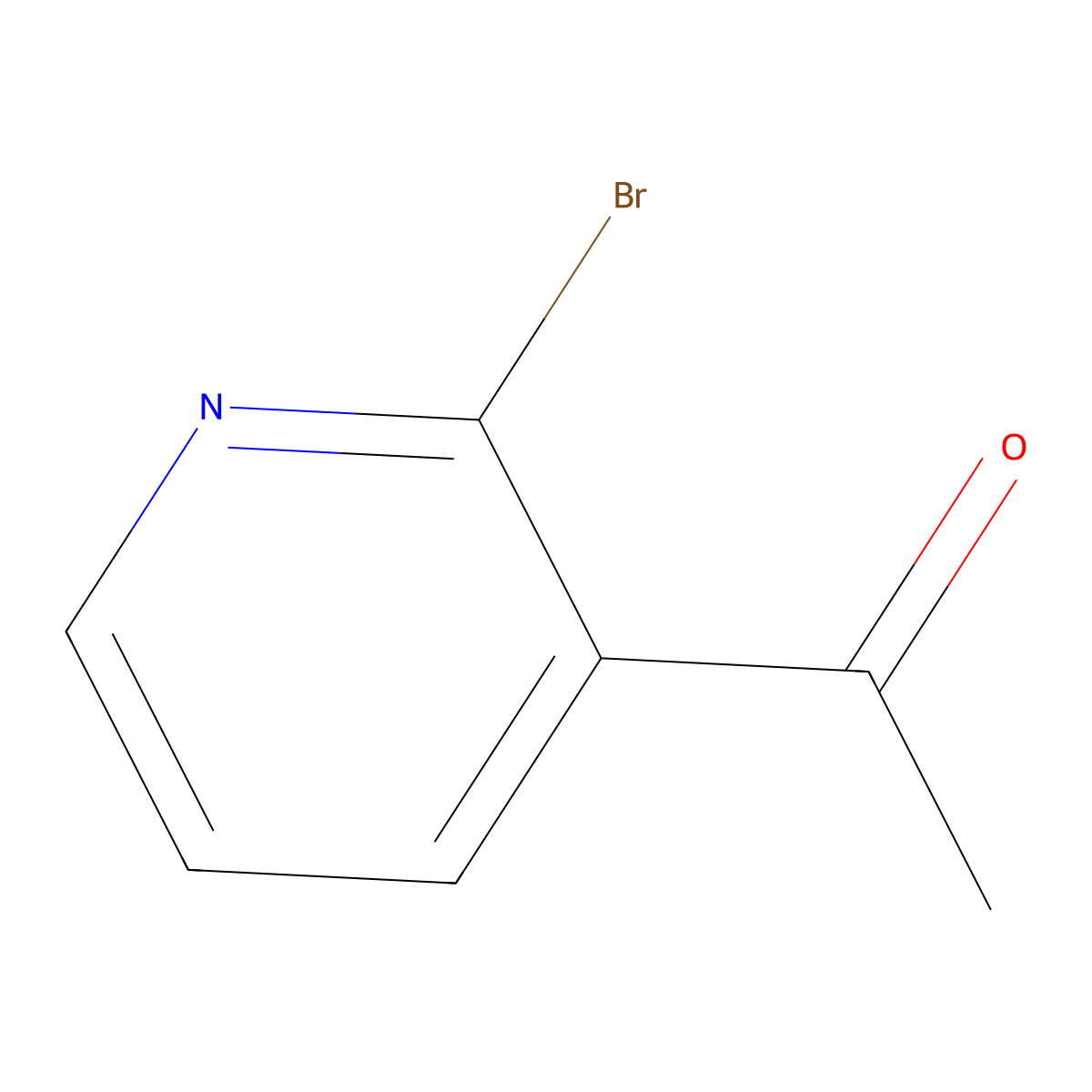 1-(2-Bromopyridin-3-yl)ethan-1-one molecular structure, CAS 84199-61-1