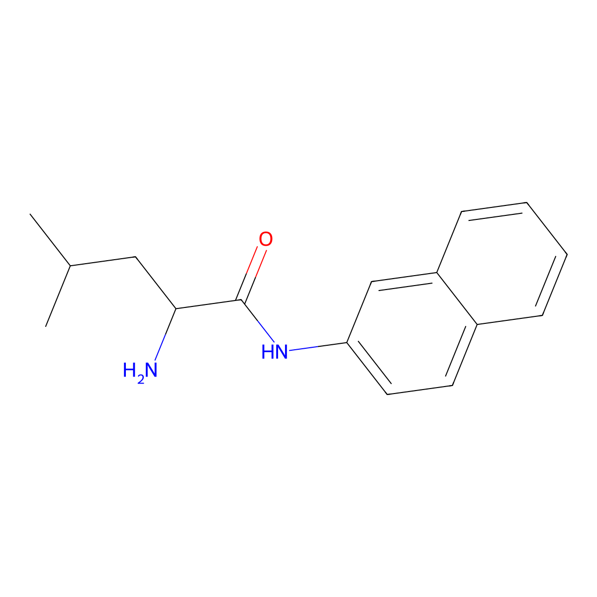 2-Amino-4-methyl-N-(2-naphthyl)pentanamide molecular structure, CAS 842-94-4