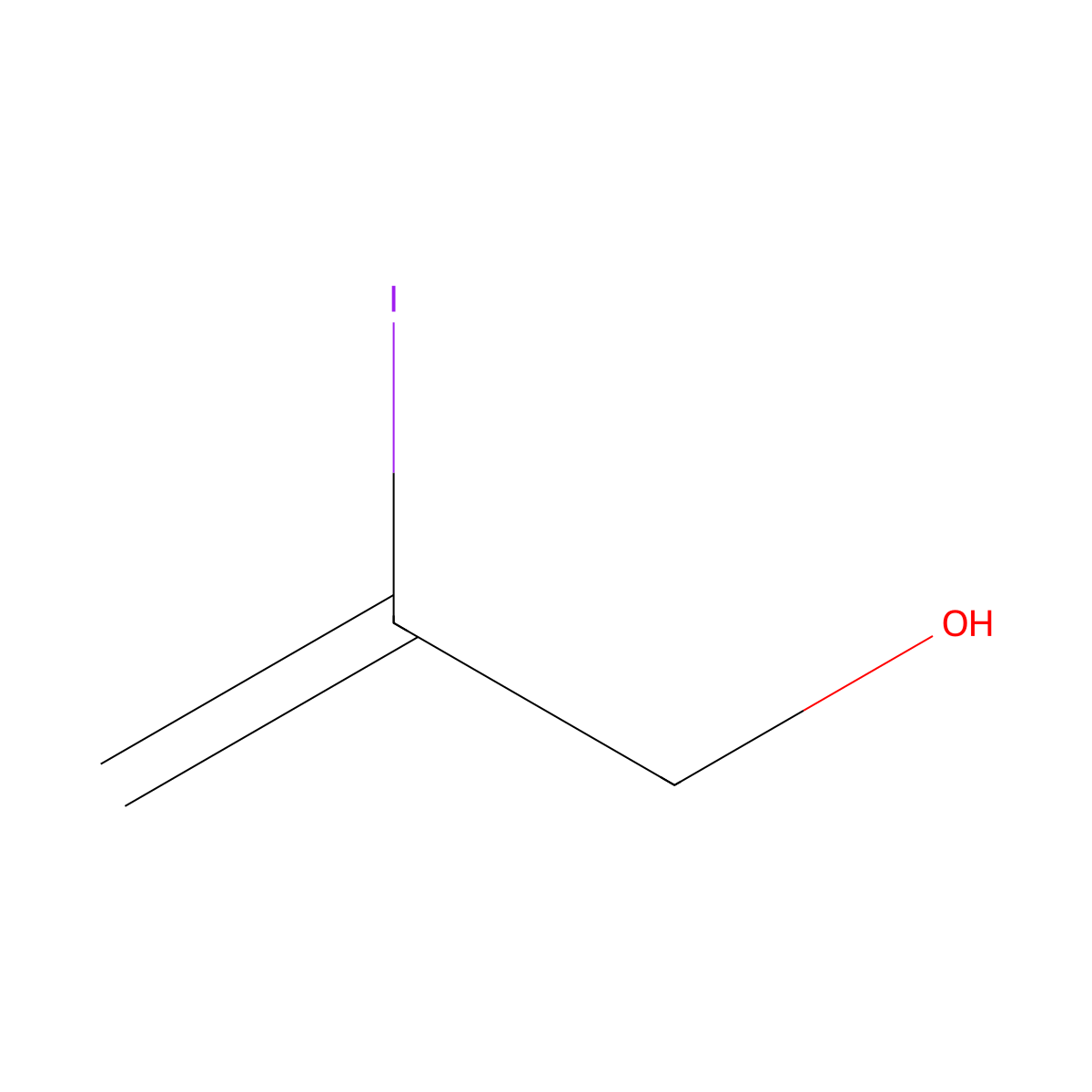 2-Iodoprop-2-en-1-ol molecular structure, CAS 84201-43-4