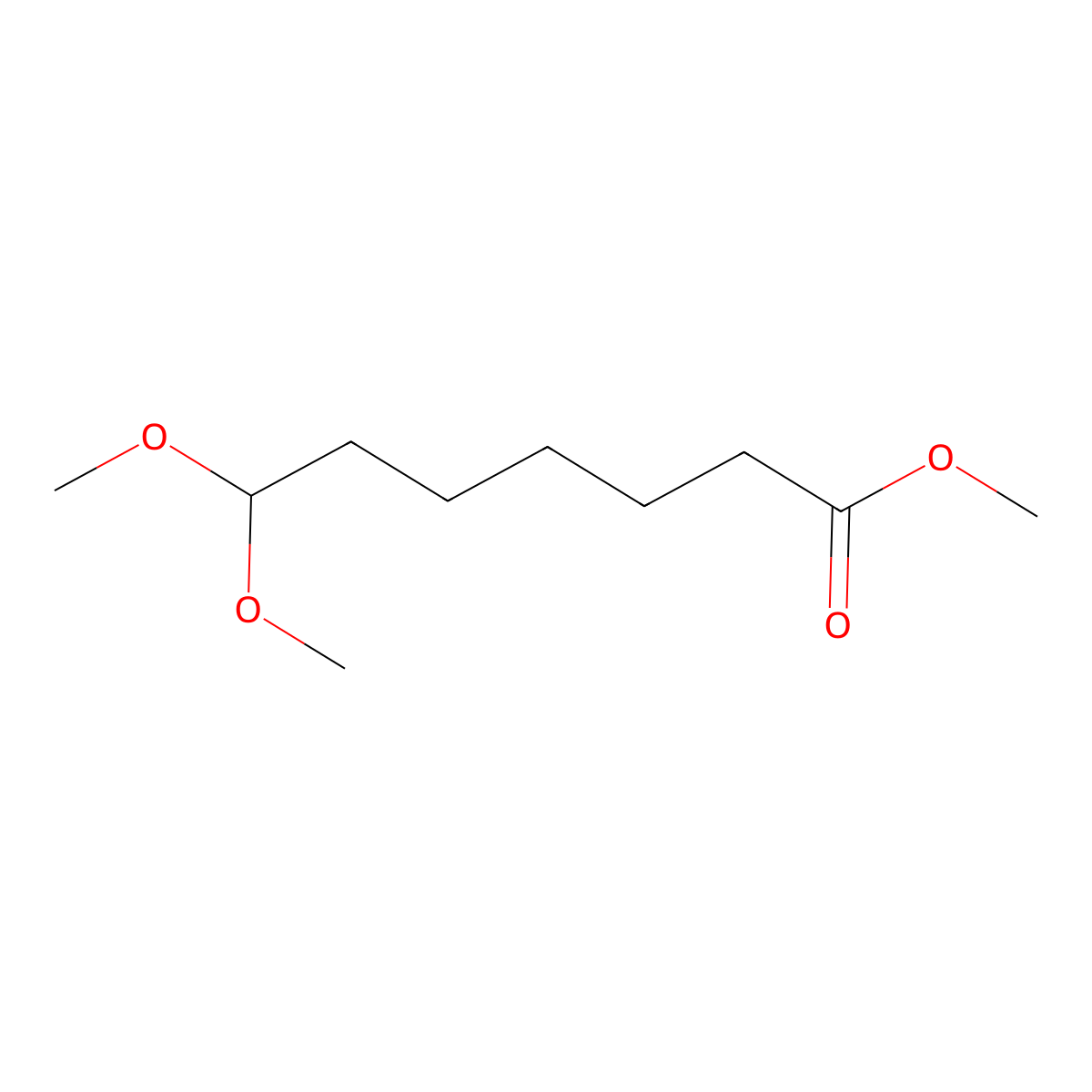 Methyl 7,7-dimethoxyheptanoate molecular structure, CAS 84201-80-9