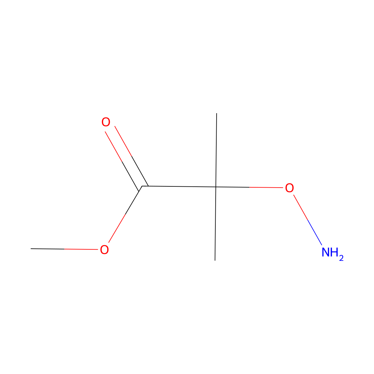 Methyl 2-(aminooxy)-2-methylpropanoate molecular structure, CAS 84209-10-9