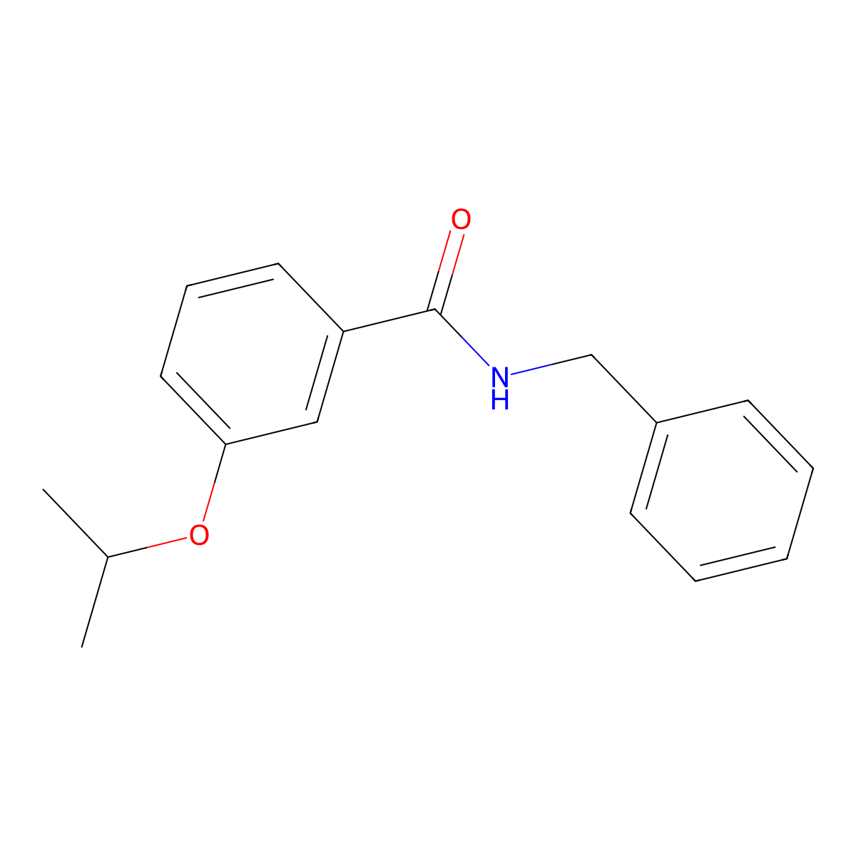 N-benzyl-3-isopropoxybenzamide molecular structure, CAS 842113-31-9