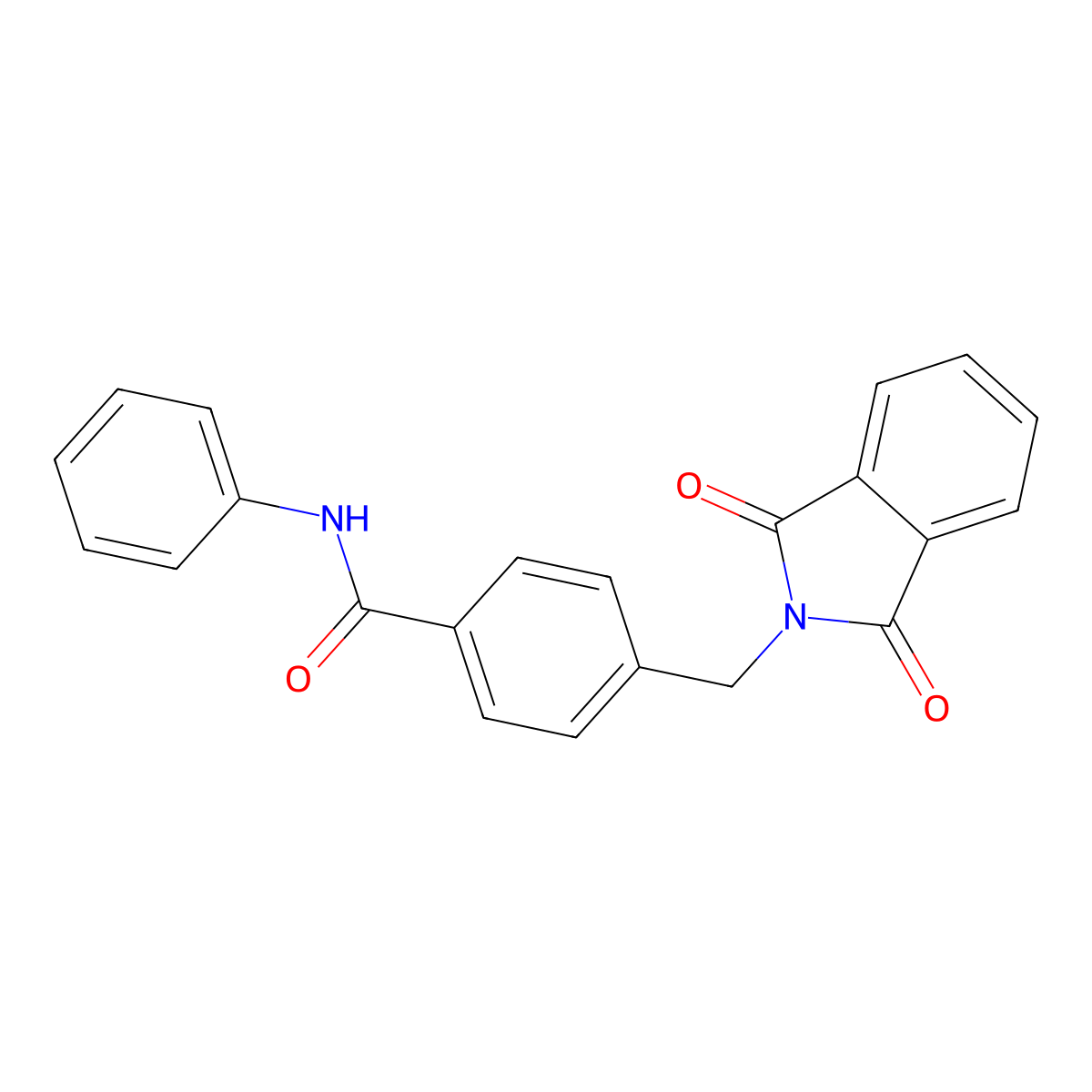 4-[(1,3-dioxoisoindol-2-yl)methyl]-N-phenylbenzamide molecular structure, CAS 842113-41-1
