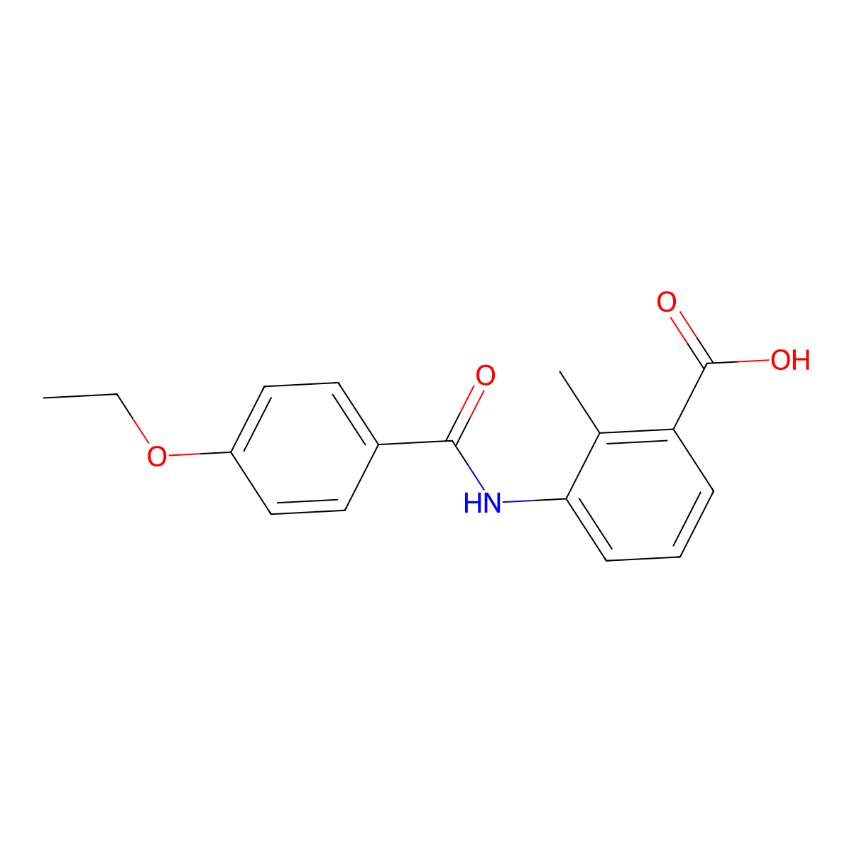 3-{[(4-Ethoxyphenyl)carbonyl]amino}-2-methylbenzoic acid molecular structure, CAS 842113-95-5