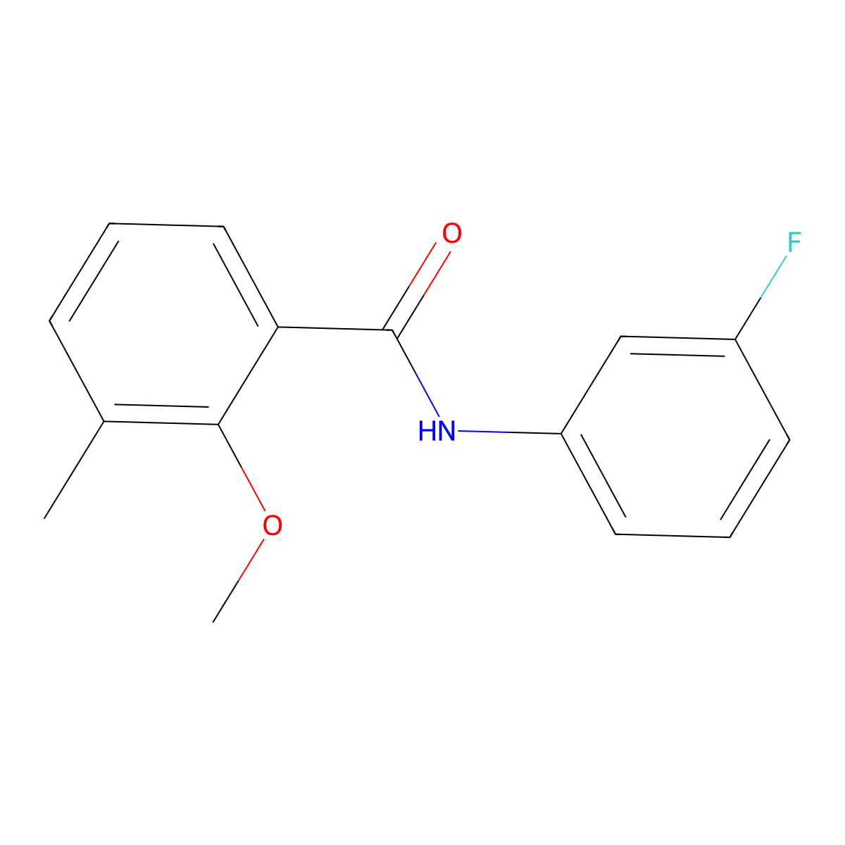 N-(3-fluorophenyl)-2-methoxy-3-methylbenzamide molecular structure, CAS 842117-89-9