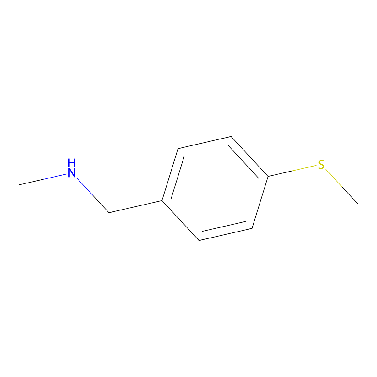 N-Methyl-1-(4-(methylthio)phenyl)methanamine molecular structure, CAS 84212-03-3