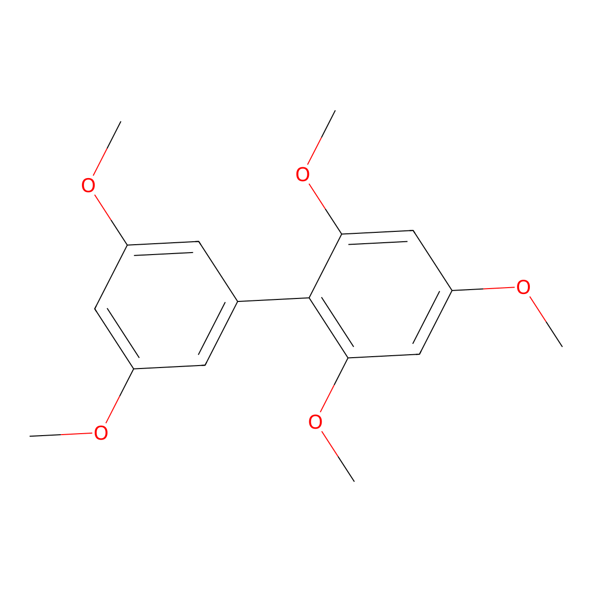 2,3',4,5',6-Pentamethoxy-1,1'-biphenyl molecular structure, CAS 84212-55-5