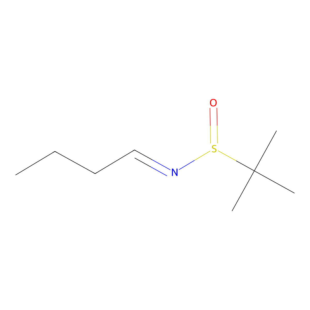 N-butylidene-2-methylpropane-2-sulfinamide molecular structure, CAS 842121-00-0