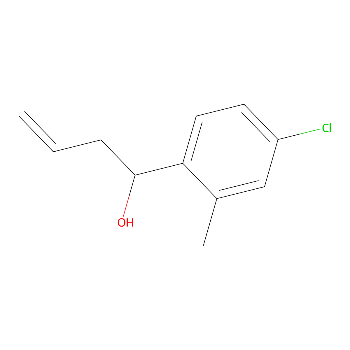 1-(4-Chloro-2-methylphenyl)but-3-en-1-ol molecular structure, CAS 842123-73-3