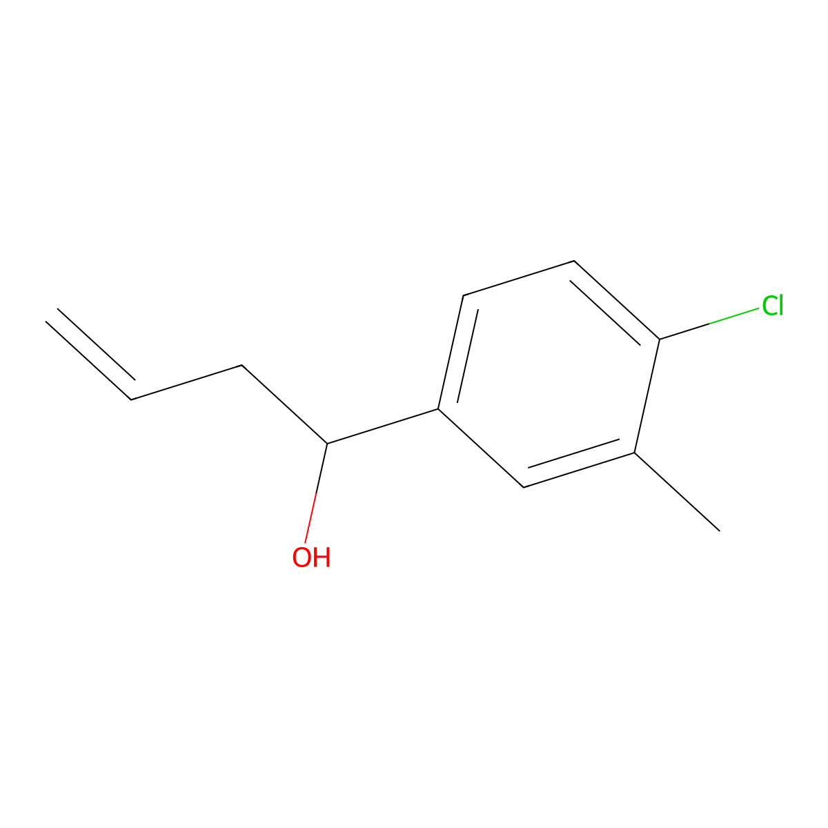 1-(4-Chloro-3-methylphenyl)but-3-en-1-ol molecular structure, CAS 842123-74-4